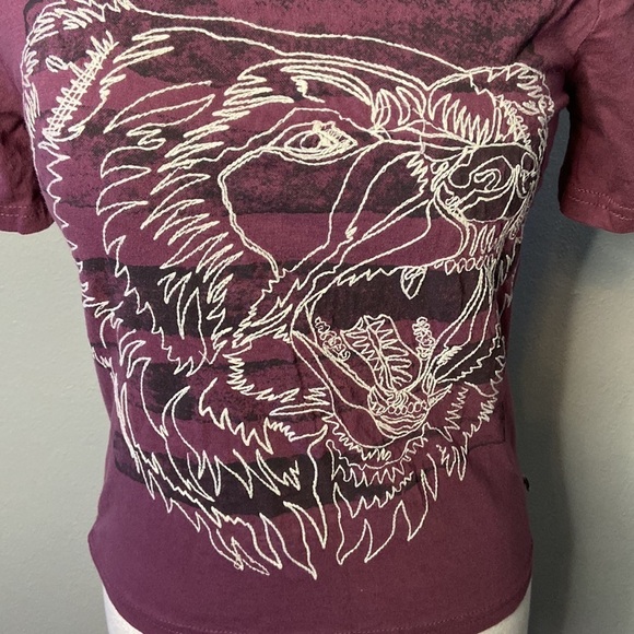 Lucky Brand Cotton Tee Shirt Purple S - Picture 2 of 4